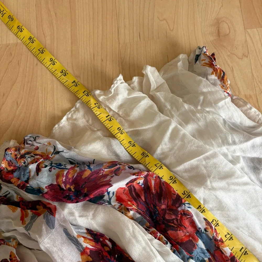 FREE PEOPLE Floral Bardot Printed Maxi Dress Boho Size S - Picture 11 of 11